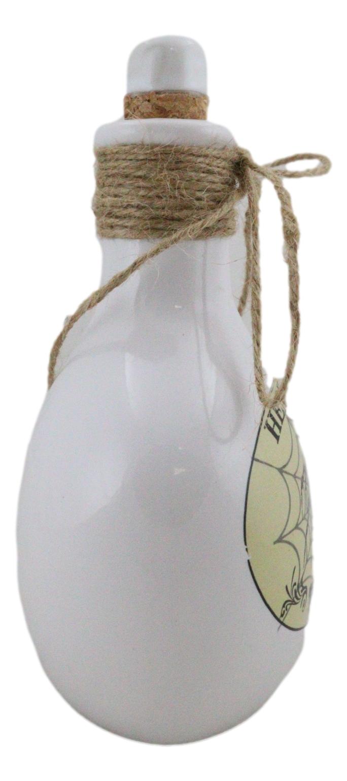 Ebros 5.5"H Ceramic Mad Doctor Small Display Container With Cork Lid (Hemlock Spider)