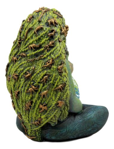 Ebros 7" Millennial Gaia Mother Goddess Te Fiti Statue Oberon Zell (Earth Green)