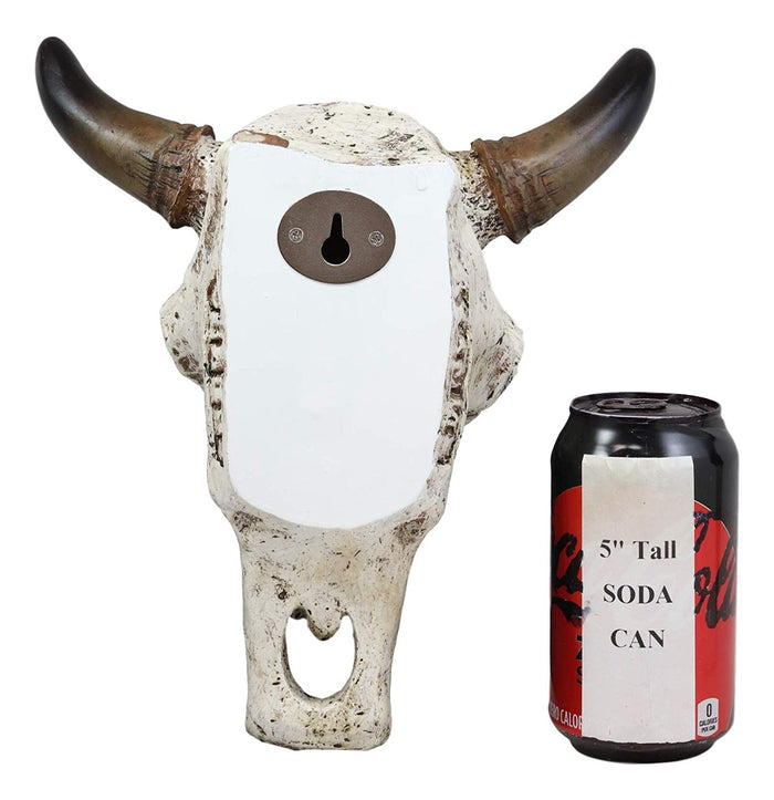 Ebros 9" Wide Western Southwest Steer Bison Buffalo Bull Cow Horned Skull Head Gold Triangles And Arrows Inlay Design Wall Mount Decor