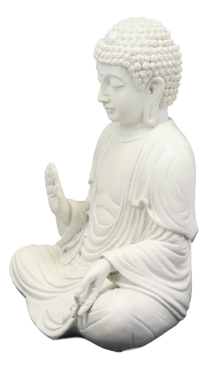 Ebros Abhaya Mudra Buddha Shakyamuni Sitting In Meditation Statue 5.25" Tall