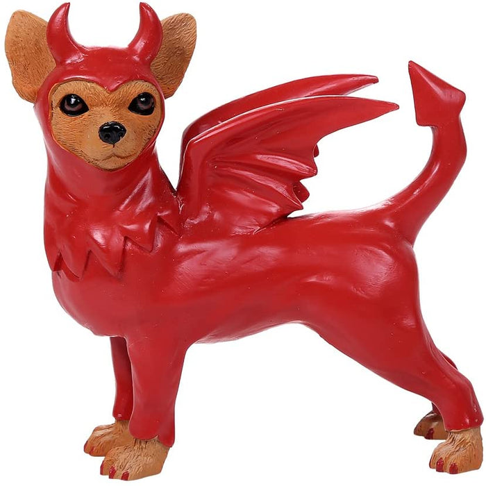 Ebros Adorable Red Devil Chihuahua Collection Cute In Costume 4.5"L Ebros Adorable Red Devil Chihuahua Collection Cute In Costume 4.5"L