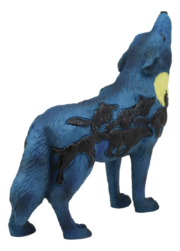 Ebros Alpha Wolf Spirit Collection Howling Cries Of The Full Moon Night Statue Decor