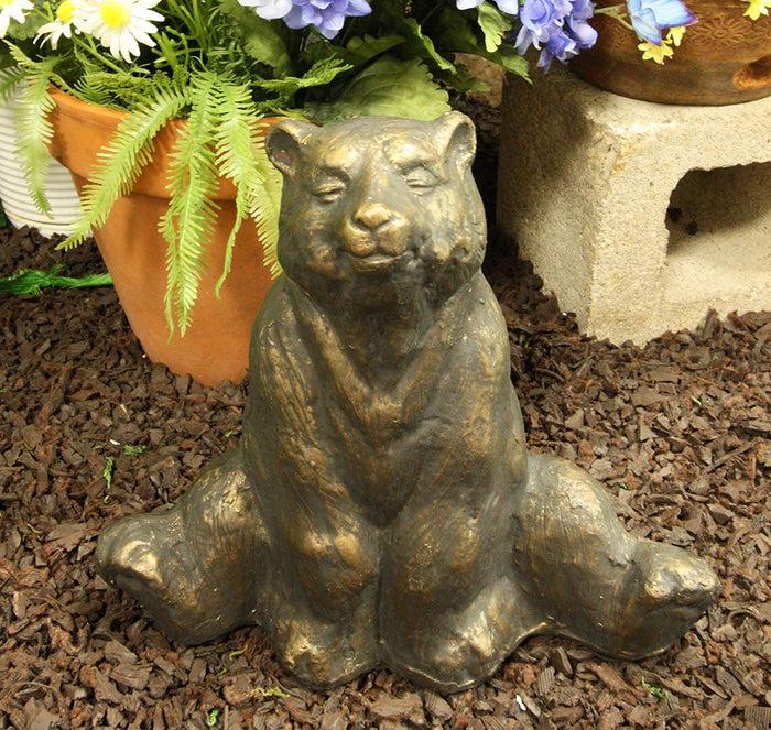 Ebros Aluminum Metal Whimsical Meditating Yoga Bear Garden Statue Rustic Wildlife Western Cabin Lodge Zen Bears Decor Figurine (Contentment) Ebros Aluminum Metal Whimsical Meditating Yoga Bear Garden Statue Rustic Wildlife Western Cabin Lodge Zen Bears Decor Figurine (Contentment)