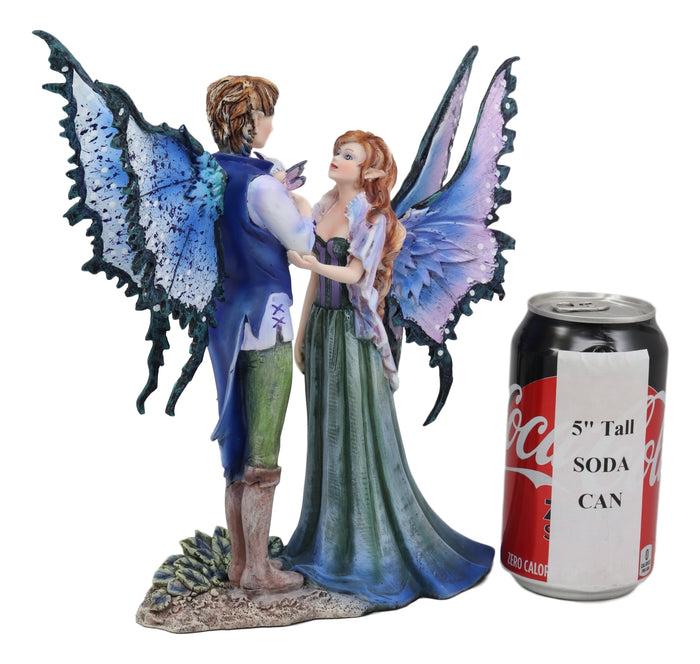 Ebros Amy Brown Family Love Fairy Mother Father And Baby Child Statue 9.5" Tall Fantasy Mythical Faery Garden Magic Collectible Figurine Fairies Pixies Nymphs Decor