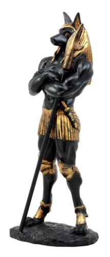 Ebros Ancient Egyptian God Anubis Figurine 11" Tall Jackal God Mummification