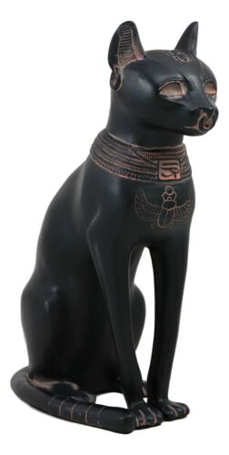 Ebros Ancient Egyptian Goddess Bastet Statue In Rustic Clay Finish Figurine