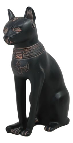Ebros Ancient Egyptian Goddess Bastet Statue In Rustic Clay Finish Figurine