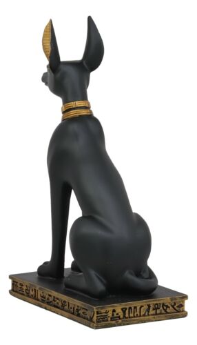 Ebros Ancient Egyptian Sitting Anubis In Jackal Dog Form Statue 9.25" Tall Anpu God Of Afterlife Mummification And The Dead Collectible As Historical Cultural Heritage Academic Figurine