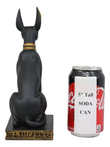 Ebros Ancient Egyptian Sitting Anubis In Jackal Dog Form Statue 9.25" Tall Anpu God Of Afterlife Mummification And The Dead Collectible As Historical Cultural Heritage Academic Figurine
