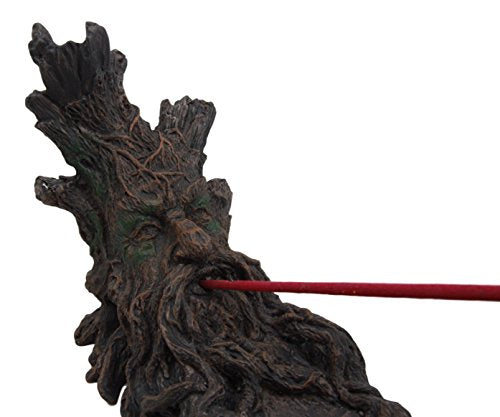 Ebros Ancient Greenman Spirit Incense Burner Holder Aroma Scent Figurine 10.5"H