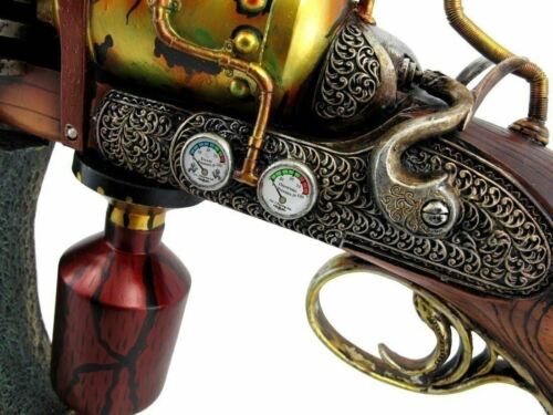 Ebros Annialator MK II Steampunk Rifle Figurine 29" Long Gas Chamber Ionizer Figurine