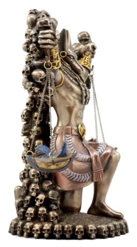 Ebros Anubis By Ankh Altar Weighing The Heart Against Feather Figurine 9" Tall