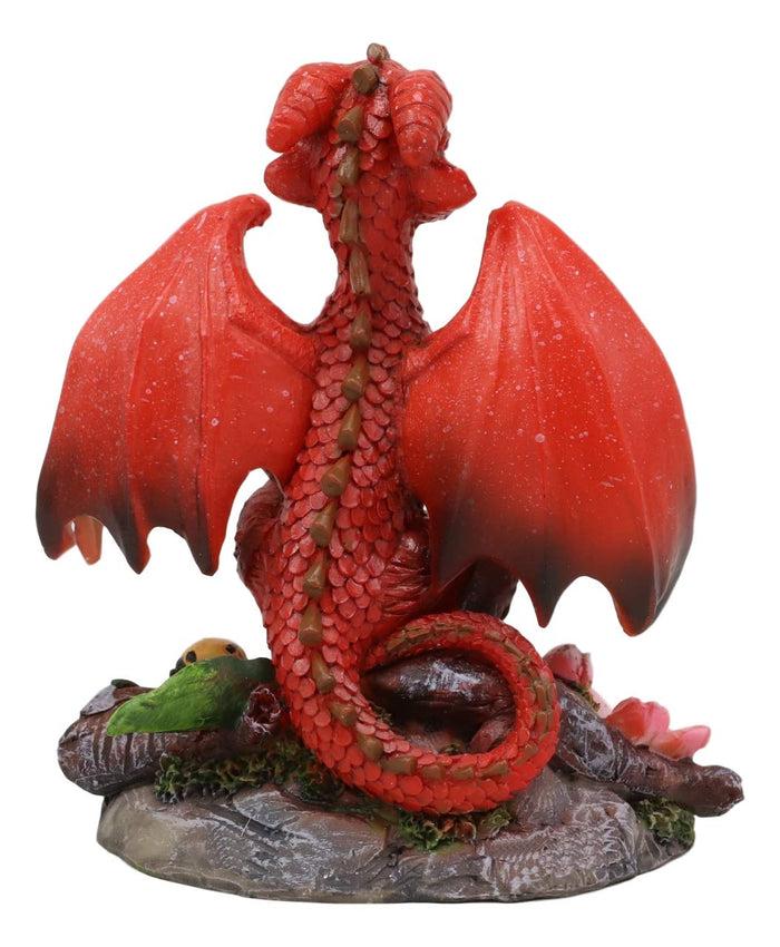 Ebros Apple Garden Dragon By Stanley Morrison Home Decor Statue