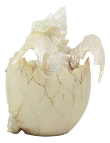 Ebros April Birthstone Dragon Egg Statue Diamond Gem Birthday Dragon Hatchling Figurine Fantasy Collector