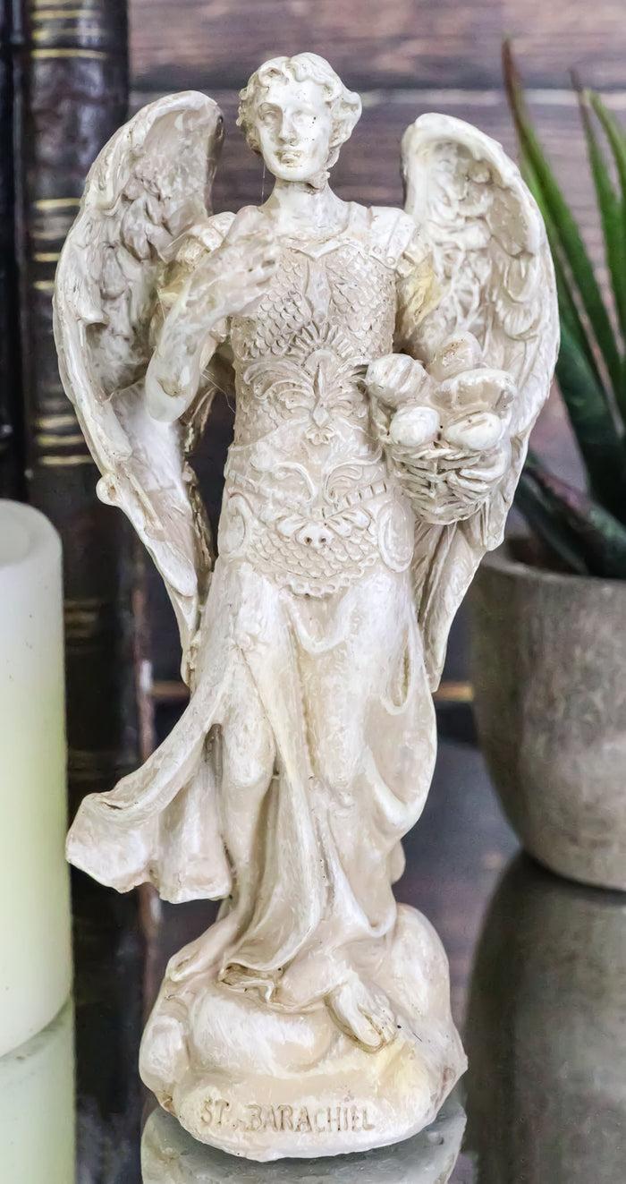 Ebros Archangel Holy Saint Barachiel Statue 5"Tall Provision And Blessings Of God