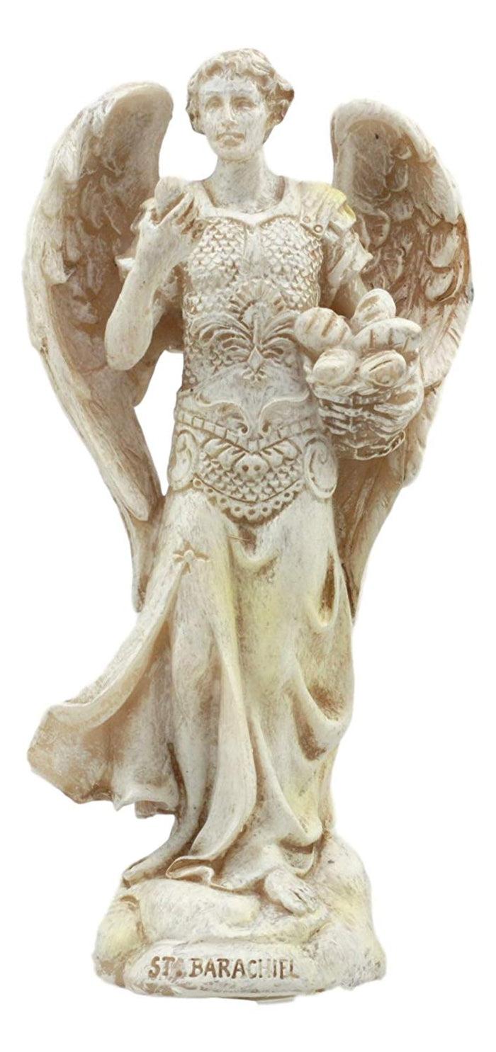 Ebros Archangel Holy Saint Barachiel Statue 5"Tall Provision And Blessings Of God