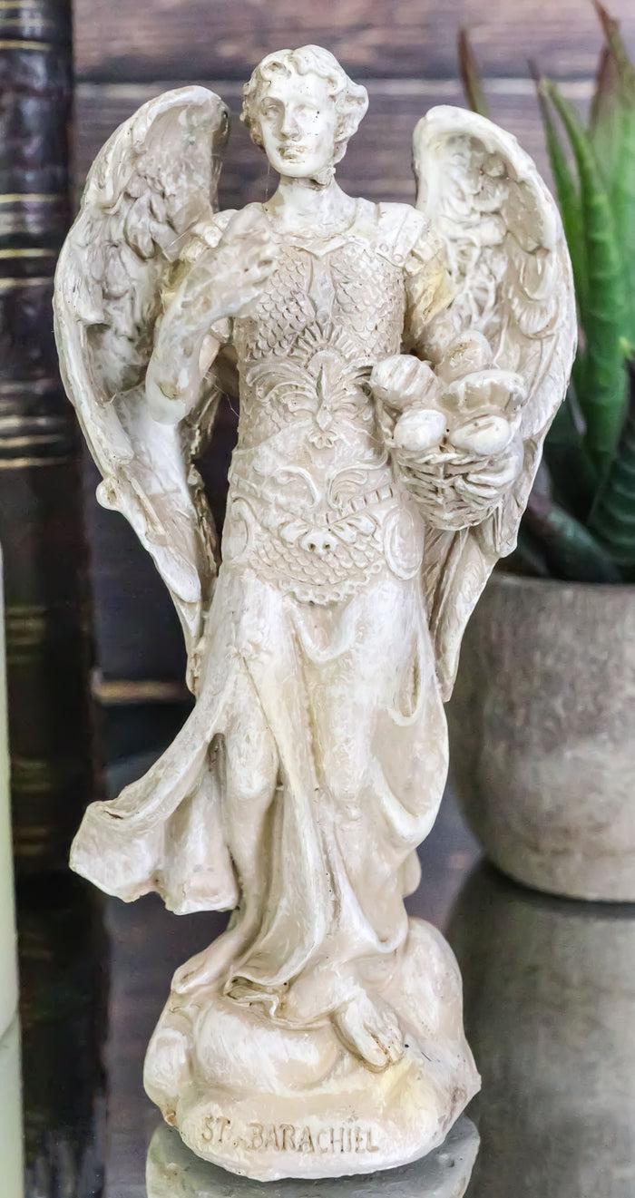 Ebros Archangel Holy Saint Barachiel Statue 5"Tall Provision And Blessings Of God