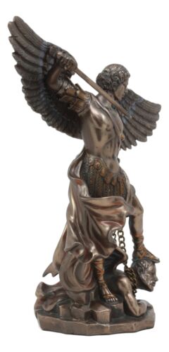 Ebros Archangel Saint Michael Trampling Satan Statue 9.25"H Guido Reni Inspired