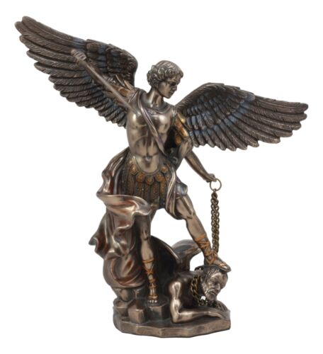 Ebros Archangel Saint Michael Trampling Satan Statue 9.25"H Guido Reni Inspired