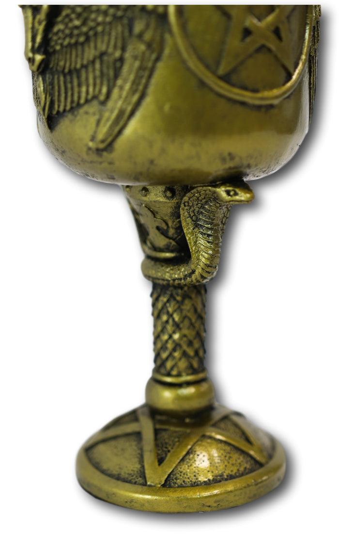 Ebros Baphomet Goblets & Chalices With 15 Oz Capacity Removable Stainless Cup