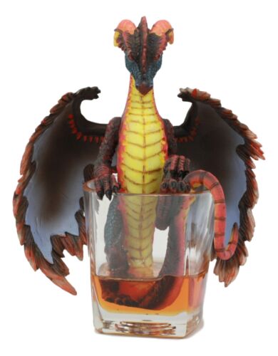 Ebros Beverage Drunken Spirit Dragon 7.75" Tall Fantasy Figurine (Rum Dragon)