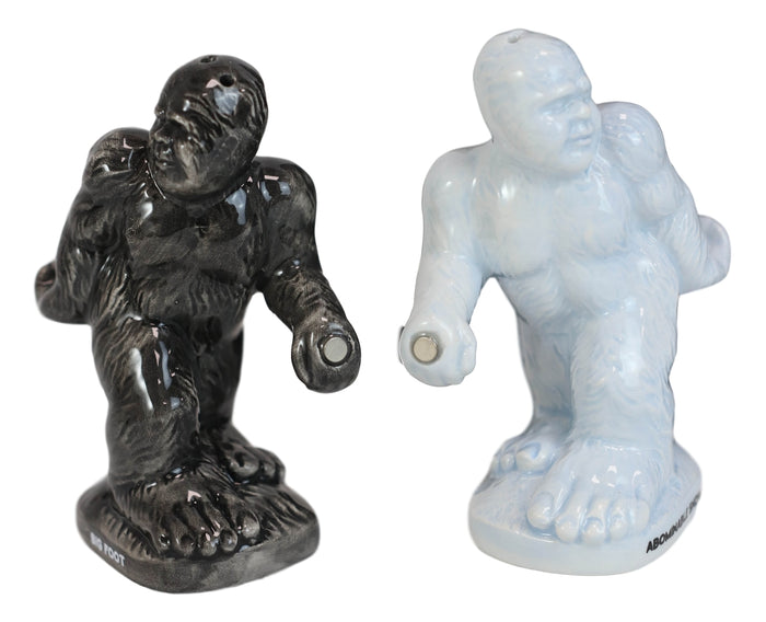 Ebros Big Foot Ceramic Salt And Pepper Shakers Set