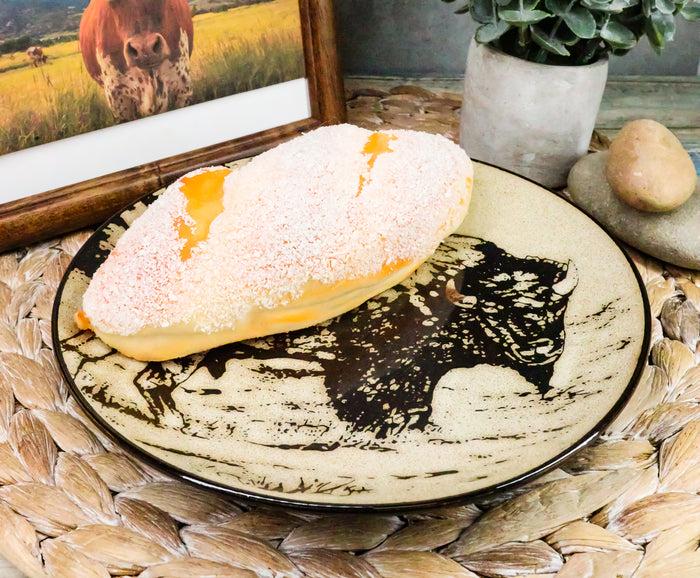 Ebros Bison Buffalo Abstract Art Large Square Dinner Plate Set Of 2 10.75"D