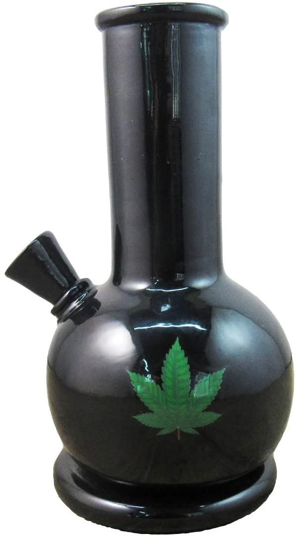 Ebros Black Cannabis Weed Vintage Backflow Incense Cone Burner Figurine Aromatherapy