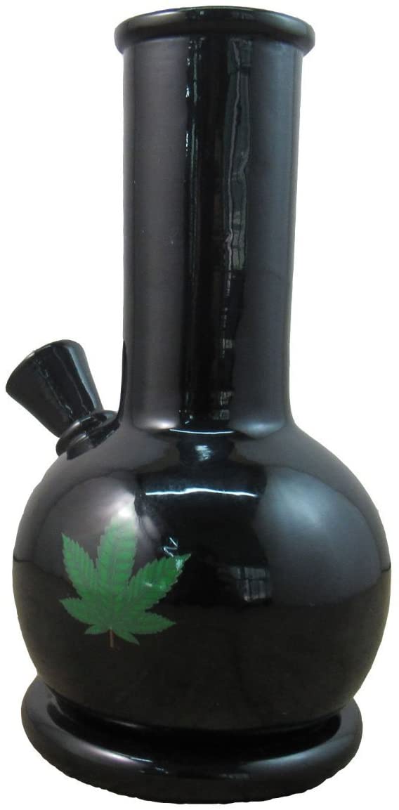 Ebros Black Cannabis Weed Vintage Backflow Incense Cone Burner Figurine Aromatherapy