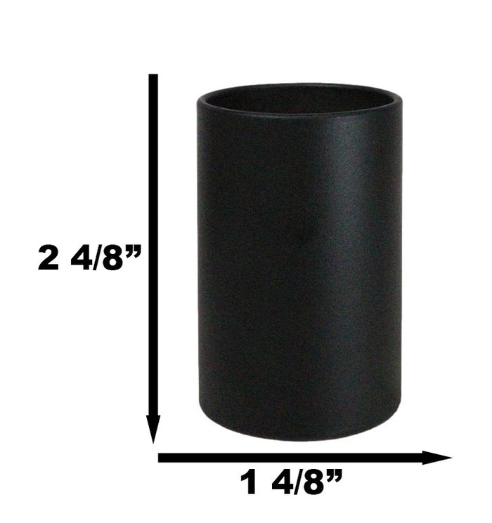 Ebros Black Glass Cylinder Replacement For Oil Warmer Heating Bulbs PACK OF 2