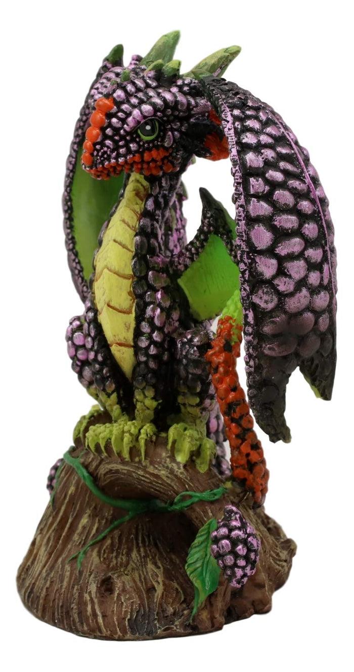 Ebros BlackBerry Garden Dragon By Stanley Morrison Home Decor Statue