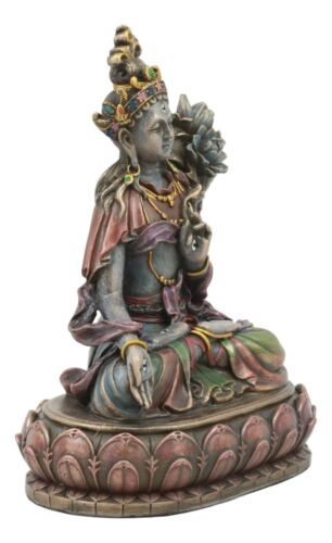 Ebros Bodhisattva White Tara Meditating Statue Buddha Of Compassion Figurine