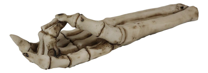 Ebros Bone Chilling Skeleton Arm And Hand Incense Stick Holder Display Stand Figurine