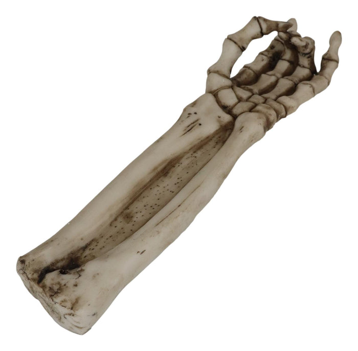 Ebros Bone Chilling Skeleton Arm And Hand Incense Stick Holder Display Stand Figurine