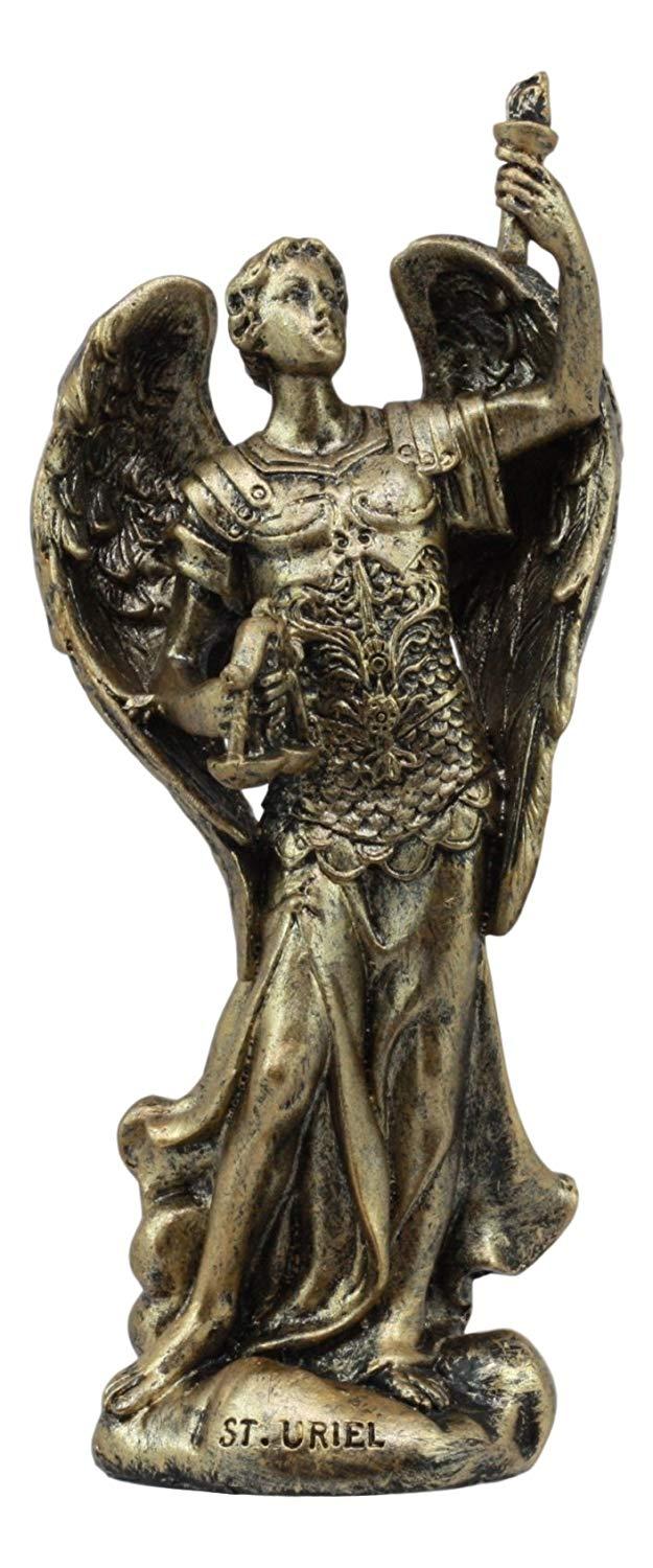 Ebros Bronzed Byzantine Orthodox Catholic Church Seven Archangels Statue Set 4.75"Tall