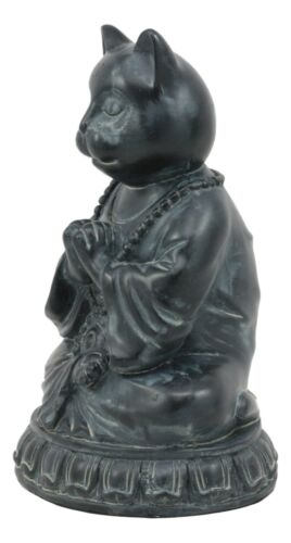 Ebros Buddha Cat Statue Meditating Zen Cat Figurine Cat Memorial Or Spiritual Decor
