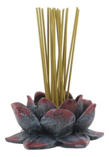 Ebros Buddha Padma Lotus Incense Holder Burner Figurine 4" Diameter Eastern Enlightenment Buddhist Meditation Home Fragrance Decor Accessory Statue Ebros Buddha Padma Lotus Incense Holder Burner Figurine 4" Diameter Eastern Enlightenment Buddhist Meditation Home Fragrance Decor Accessory Statue
