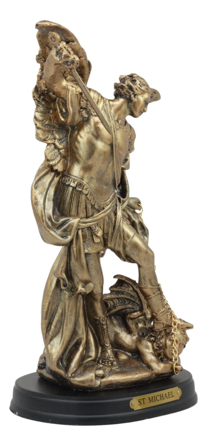 Ebros Byzantine Catholic Church Archangel Michael Slaying Lucifer Statue 8"H