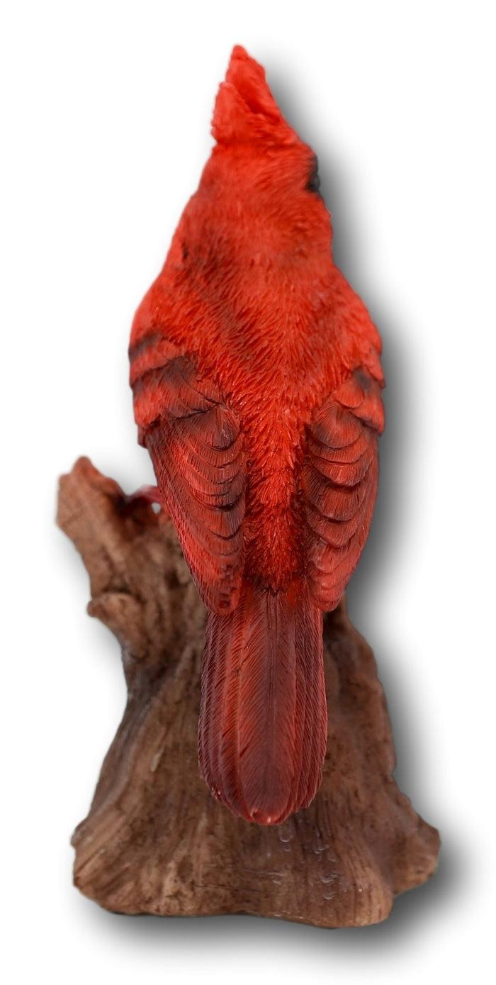 Ebros Cardinal Perching On Branch With Motion Activated Bird Sound Figurine