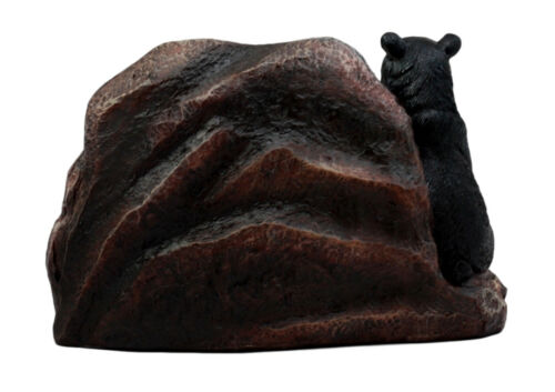 Ebros Carefree Black Bear Figurine 7"L Cast All Your Cares On Him For He Cares For You