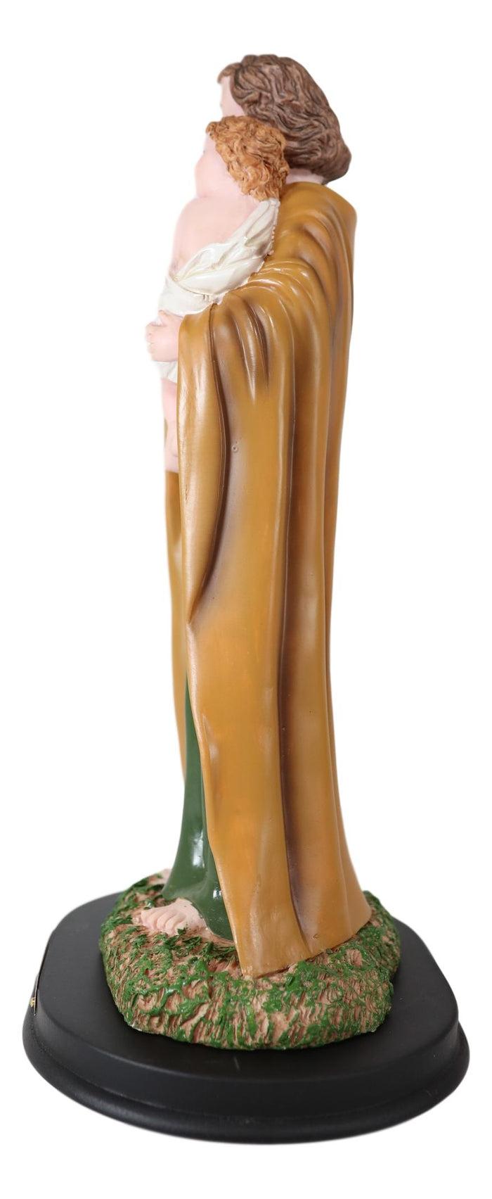 Ebros Catholic Divinity Saint Joseph Carrying Baby Jesus Figurine 12" Tall Sculpture