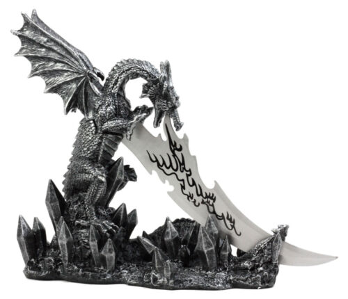 Ebros Cavern Dragon Letter Opener Dagger With Base Study Office Desktop Decor