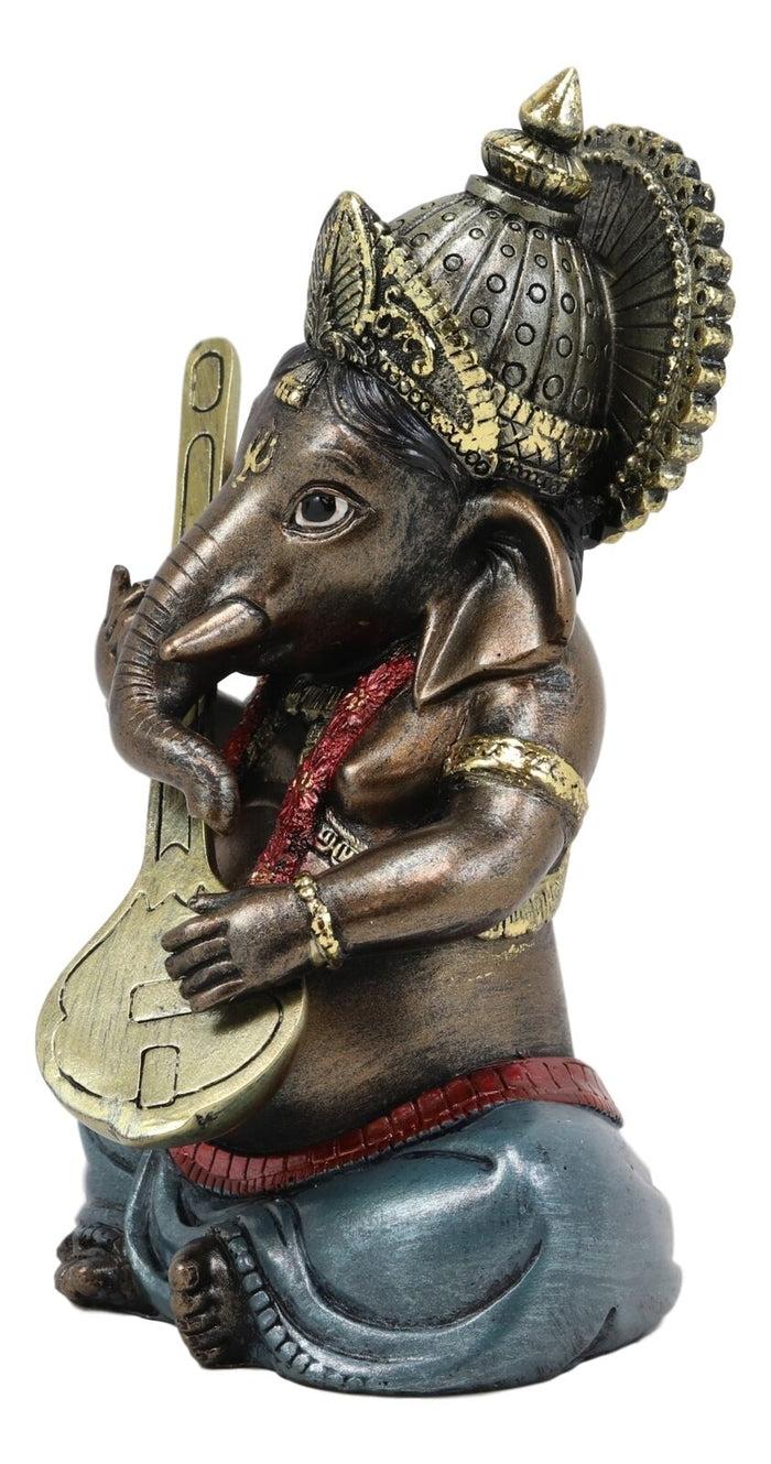 Ebros Celebration Of Life And Arts Lord Ganesha Playing Instrument Statue 6.75"H