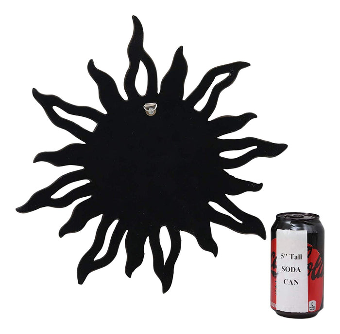 Ebros Celtic Mythology Belenos Celestial Solar Radiant Celtic Sun God Wall Hanging Decor 14.5" Diameter Figurine Home Decorative Sun Face Wall Plaque 3D Art Belenus The Shining God Sculpture