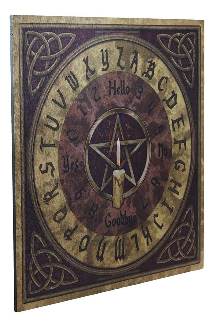 Ebros Celtic Pentagram Illustrated Ouija Talking Spirit Board Game With Planchette 15" By 15" Witchcraft Dark Arts By Lisa Parker Gaming Fun Novelty Gift 6th Sense Supernatural Arts
