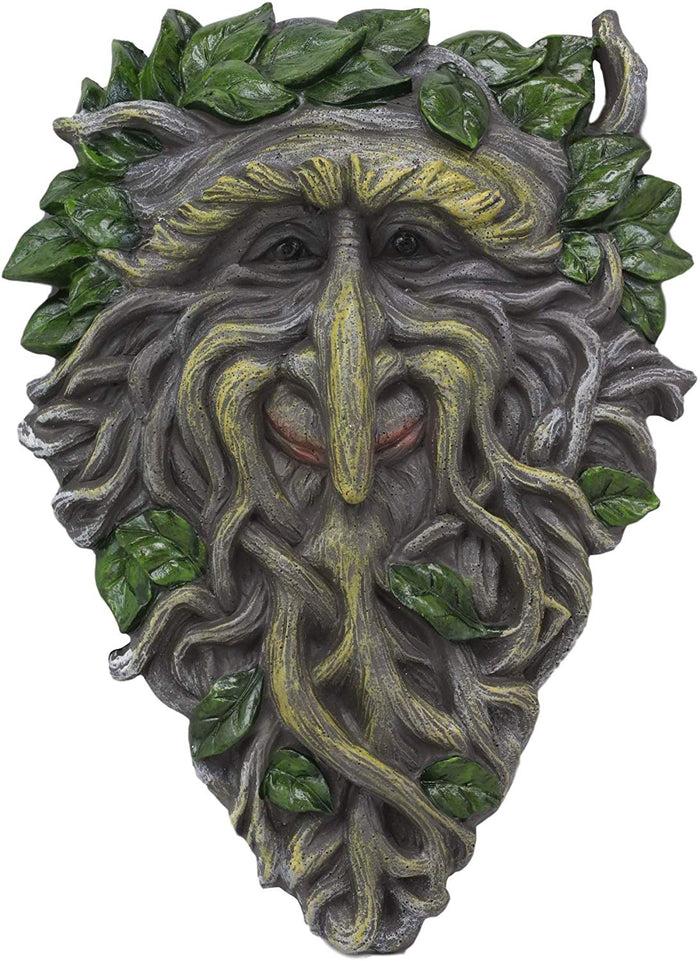 Ebros Celtic Somerset Summer Vines Greenman Hanging Wall Decor Plaque 10.5" High