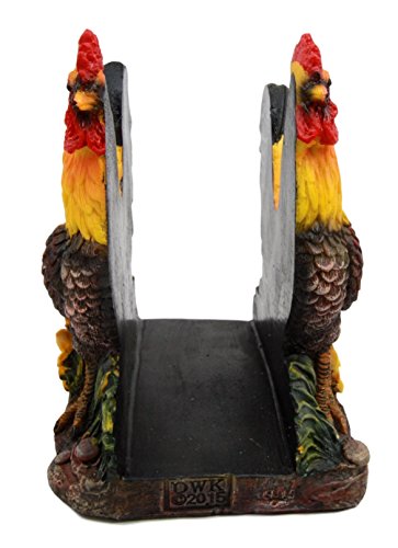 Ebros Chicken Farm Morning Crow Rooster Dinner Napkin Holder Figurine 6" Tall