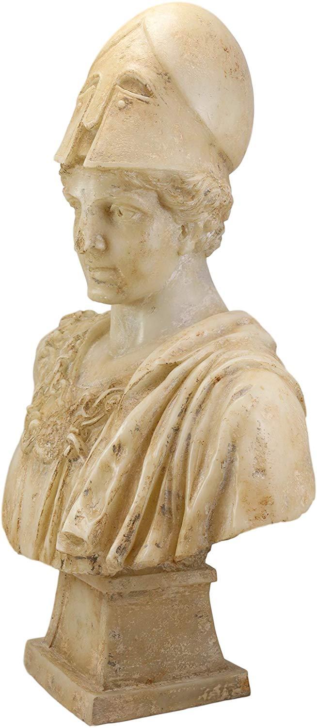 Ebros Classical Ancient Greek Goddess Athena Of Velletri Pallas Bust Statue 20"H