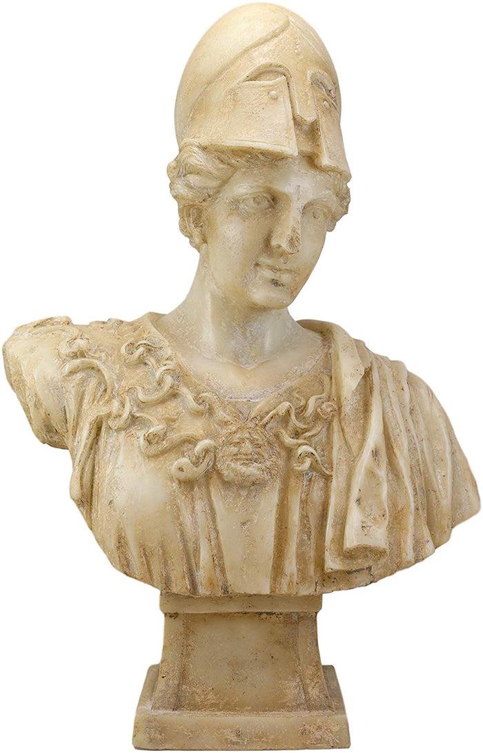 Ebros Classical Ancient Greek Goddess Athena of Velletri Pallas Bust Statue 20"H