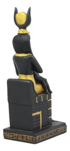 Ebros Classical Egyptian Goddess Ra Isis Nursing Horus Baby Statue 7.25" Tall Deity Of Motherhood Isis Sitting On Throne Figurine